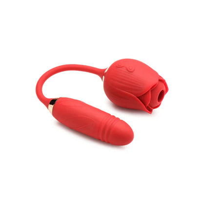 Romping Rose 10X Suction Rose & Thrusting In Red - Bloomgasm