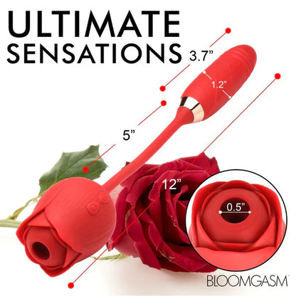 Romping Rose 10X Suction Rose & Thrusting In Red - Bloomgasm