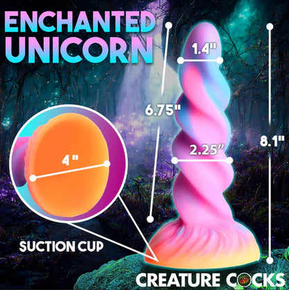 Moon Rider Glow in The Dark Unicorn Dildo - EP