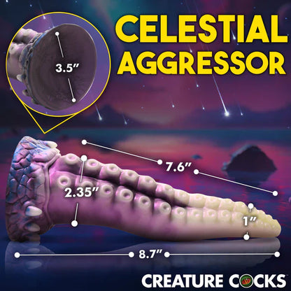 Astropus Tentacle Silicone Dildo In Multi - Creature Cocks