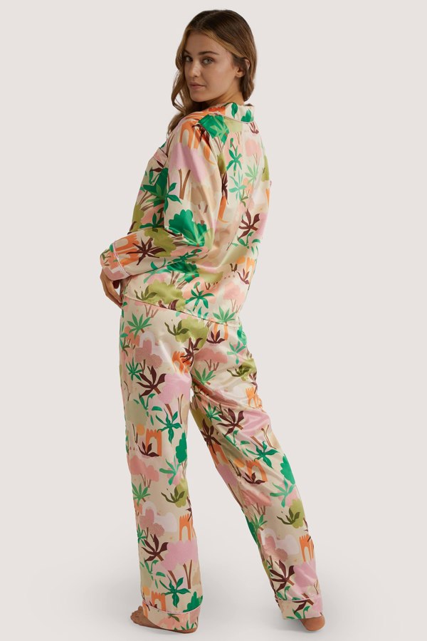 Alja Horvat Recycled Satin Long Sleeve Top - Playful Promises