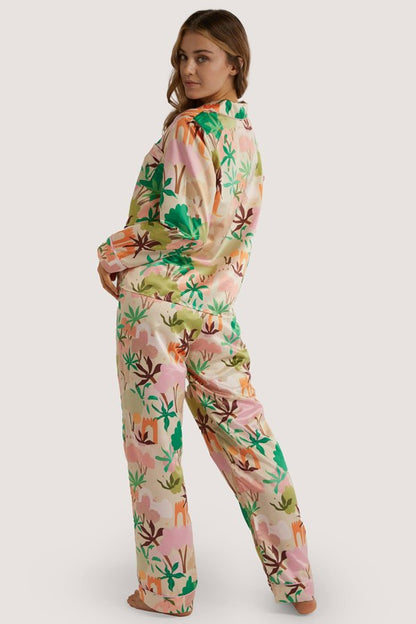 Alja Horvat Recycled Satin Long Sleeve Top - Playful Promises