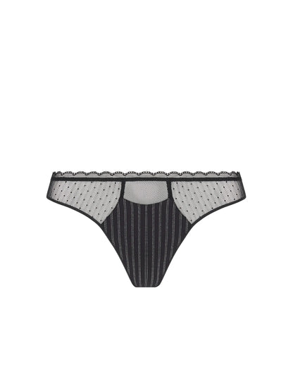 Jolie Dandy Thong In Black - Antigel - BraTopia