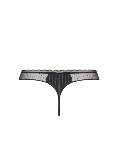 Jolie Dandy Thong In Black - Antigel - BraTopia