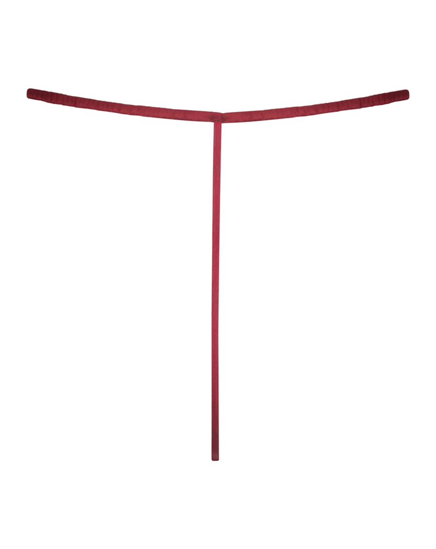 Embroidery G-String In Ruby Wine - Kilo Brava