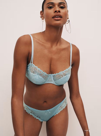 Jane Padded Balcony Bra in Milky Blue - Marie Jo