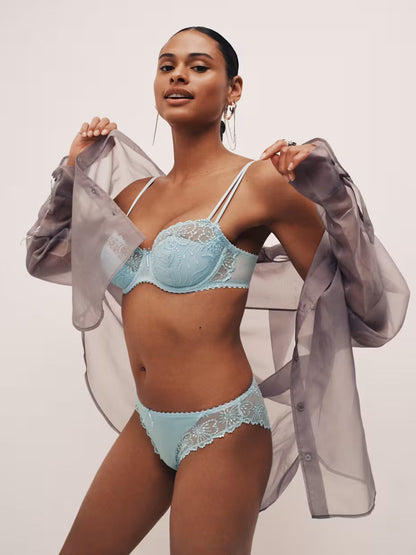 Jane Padded Balcony Bra in Milky Blue - Marie Jo