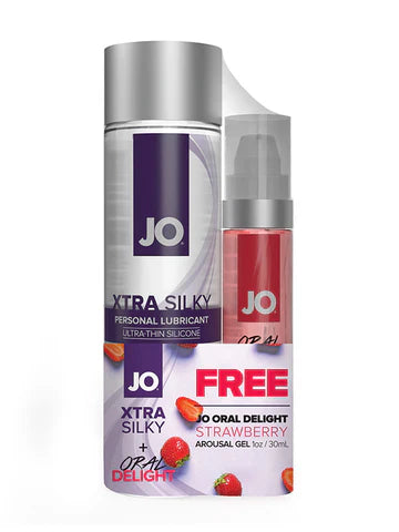 JO Xtra Silky Silicone + GWP JO Oral Delight - JO Lubricants