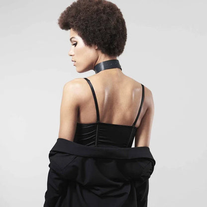 Maze Wide Choker with Leash - Bijoux Indiscrets