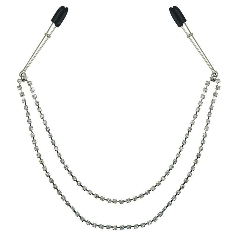 Bling Nipple Clips In Silver