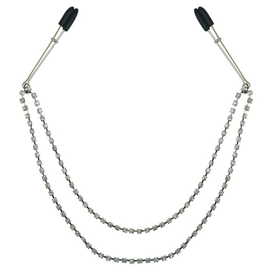 Bling Nipple Clips In Silver