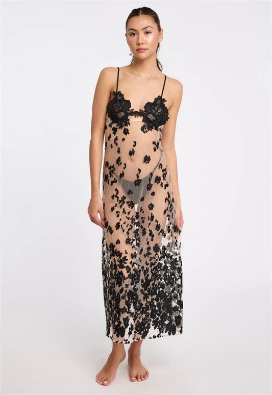 Kiki Gown In Black - Rya