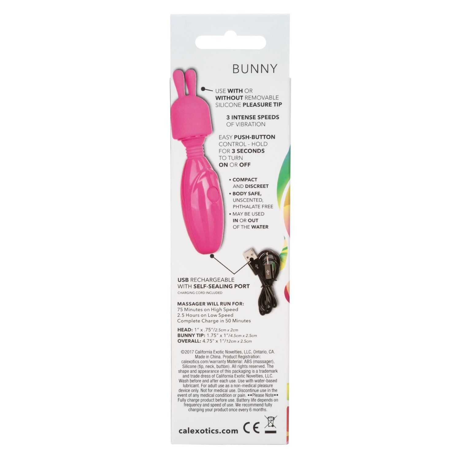 Tiny Teasers Rabbit Massager - California Exotics - BraTopia