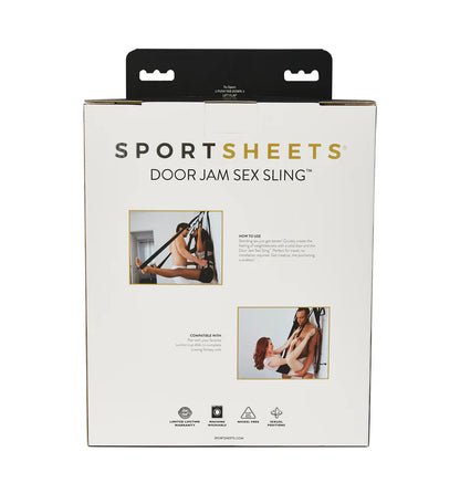 Door Jam Sex Sling In Black - Sportsheets