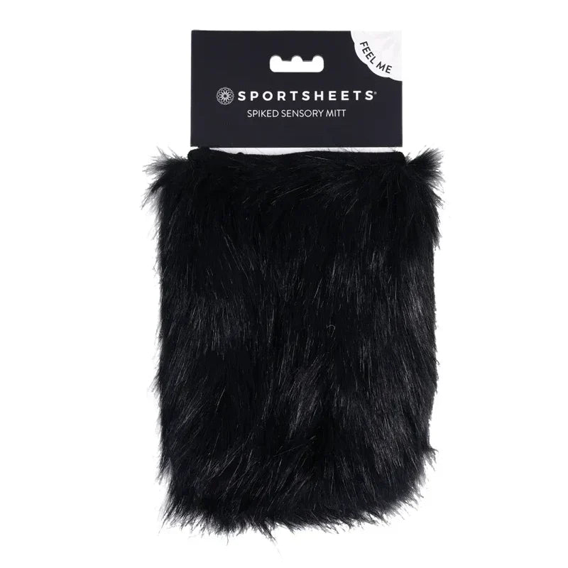 Spiked Sensory Mitt In Black - Sportsheets - BraTopia