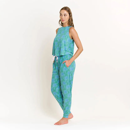 Sundown Sanctuary Tank Pant Set - Honeydew Intimates