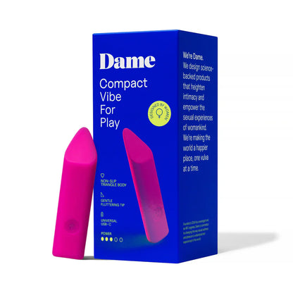 Zig Lipstick Bullet Vibrator in Pink - Dame